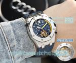 High Quality Clone Audemars Piguet Royal Oak Offshore Blue Dial Blue Rubber Strap Watch